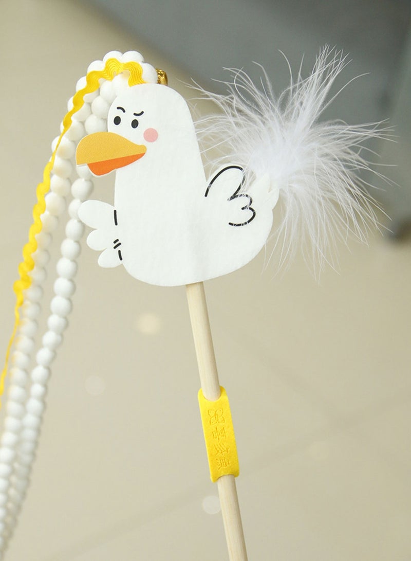 كيدل القط لعبة القطب الخشبي طويل Tassel جرس القط لعبة الحيوانات الأليفة الإمدادات - Image 5